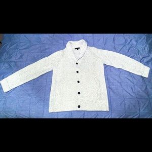 Banana Republic Mens large off white cardigan.
